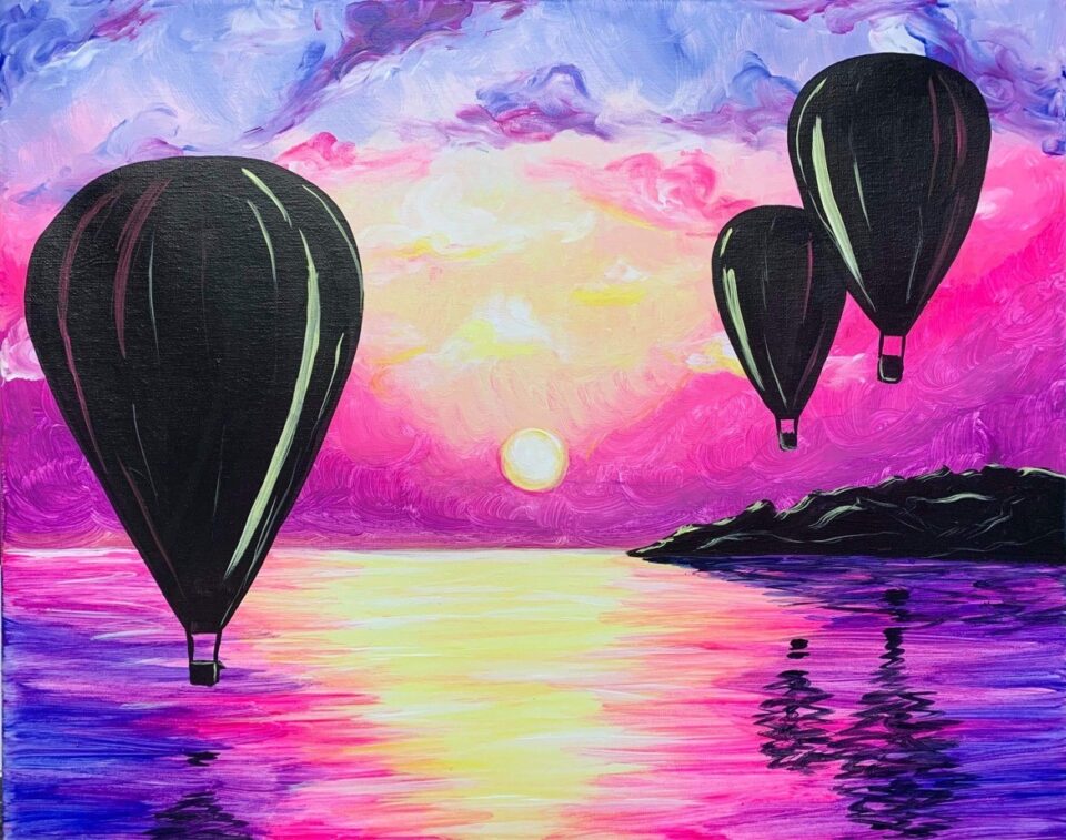 Away We Go! ~ Painting Event balloons